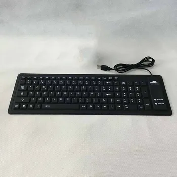 

French Silicone keyboard USB 2.0 Silicone Roll Up Foldable Computer Keyboard for PC AS99
