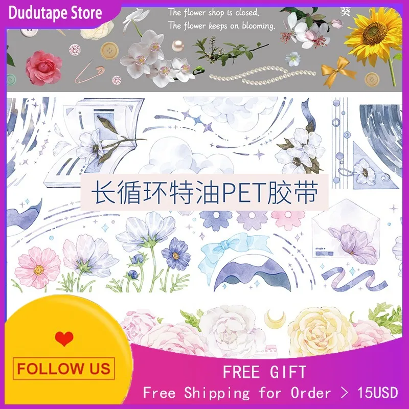 

Pet Special Oil Decorative Adhesive Sticker Long Flower Landscaping