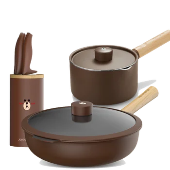 

Kitchenware Suit Kitchen Doesn't Stick To The Pot Full Set Household Milk Frying Knife Cookware Pots And Pan Set