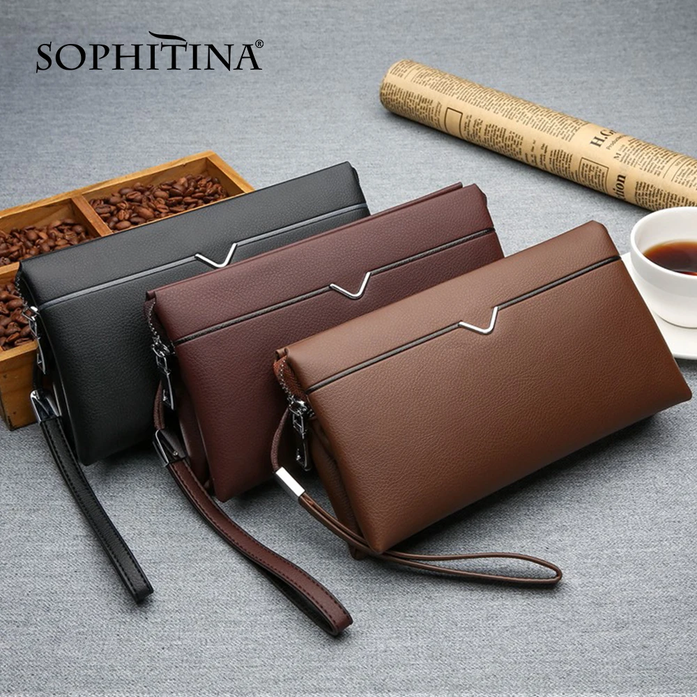 Портативные кошельки SOPHITINA для мужчин высококачественный материал