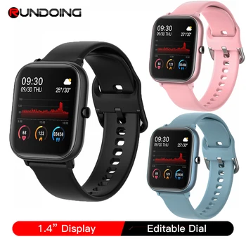 

RUNDOING P20 Smart Watch Men Full Touch screen Blood Pressure Oxygen Women Smartwatch Message remind Sport watch fitness tracker