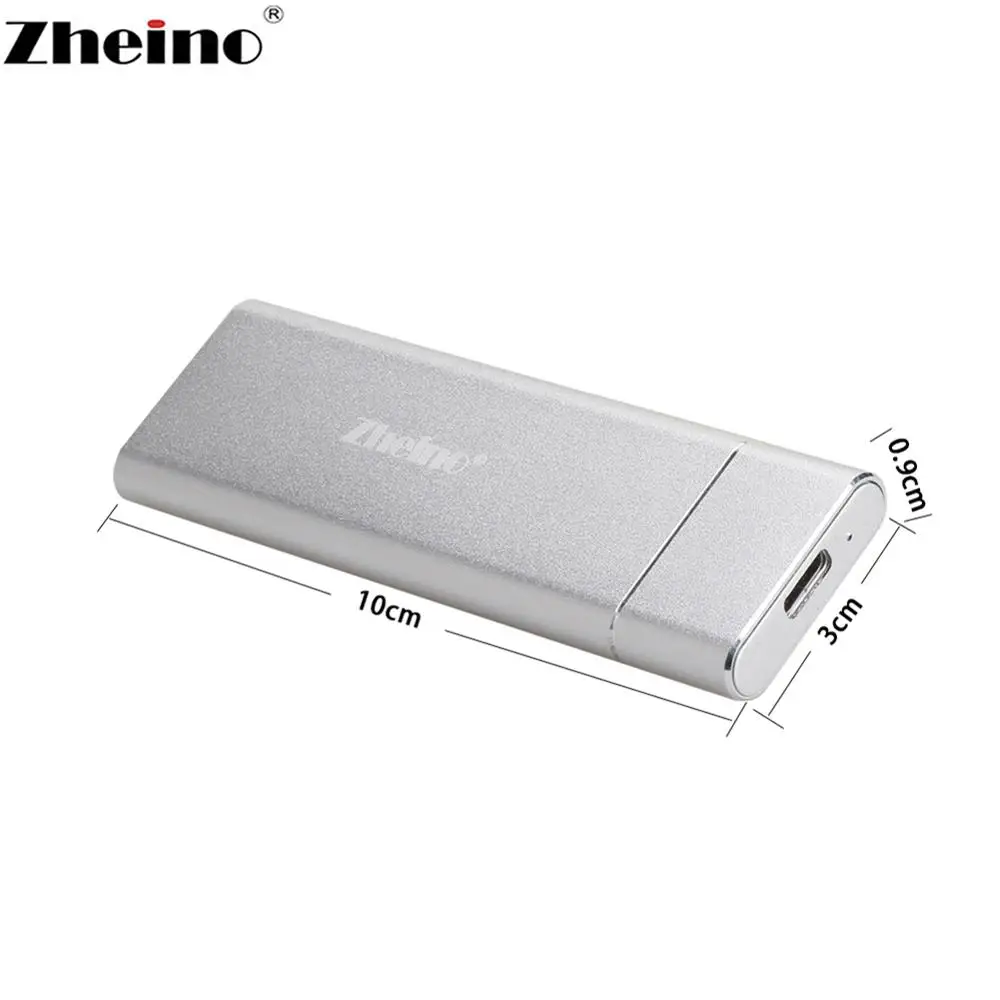 Zheino M.2 портативный SSD NGFF Диски Тип C OTG кабель внешний алюминиевый твердотельный жесткий диск