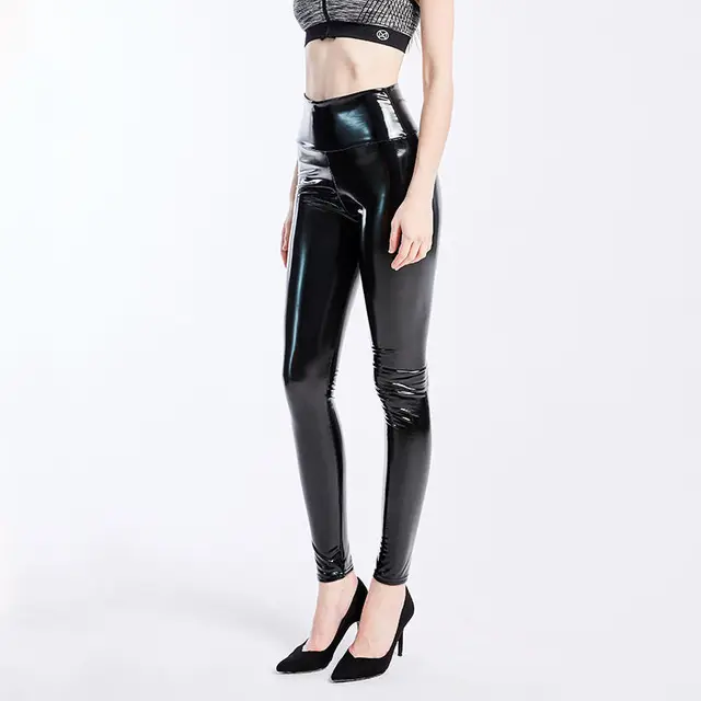 Tight Black Shiny Pants