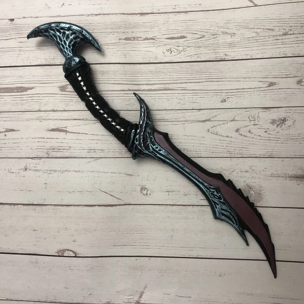 1: 1 Vyse Scythe Weapon Cosplay Wow Anti Wizard Elf Game Anime Role Play Halloween Gift Cos PU Security 50cm sword 5