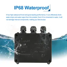 Electrical Shell Cable Connector Wire External Terminal IP68 Waterproof 3 Way Flame Retardant Outdoor Junction Box Home
