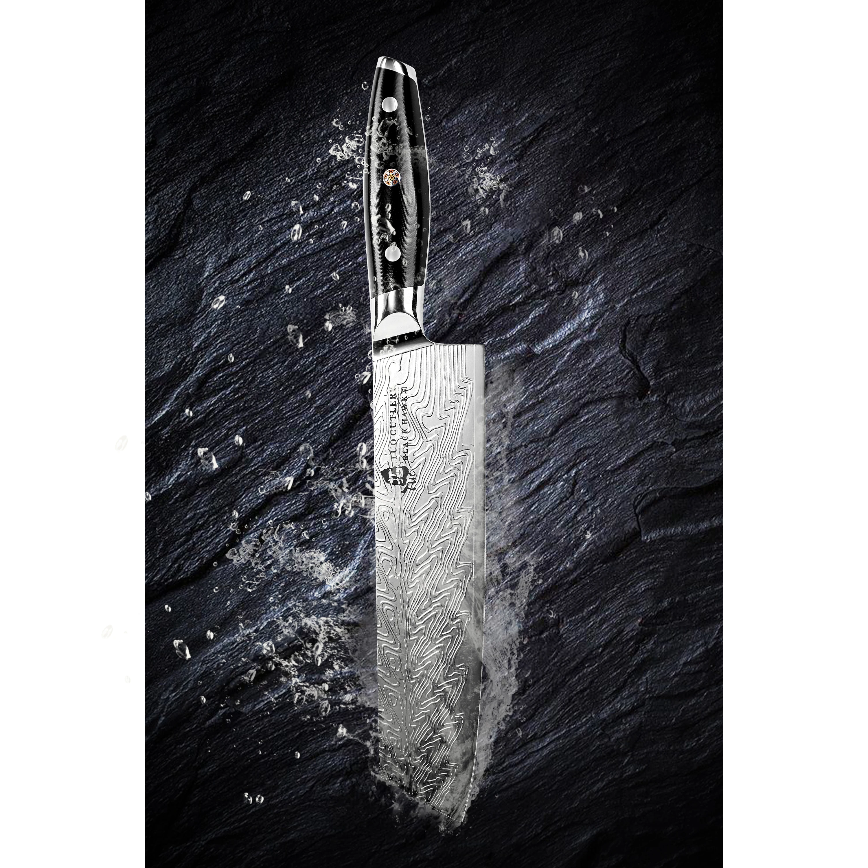 TUO Kiritsuke Chef Knife- Vegetable Cleaver Kitchen Knife 8-inch High Carbon Stainless Steel- Japanese Knives with G10 handle