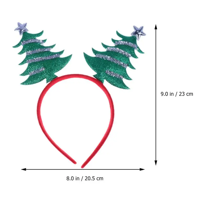 1 шт. Рождественская повязка на голову обруч для волос Рождественская елка ткань декоративный головной убор аксессуары для волос реквизит для фотосессии лента для волос обруч для волос