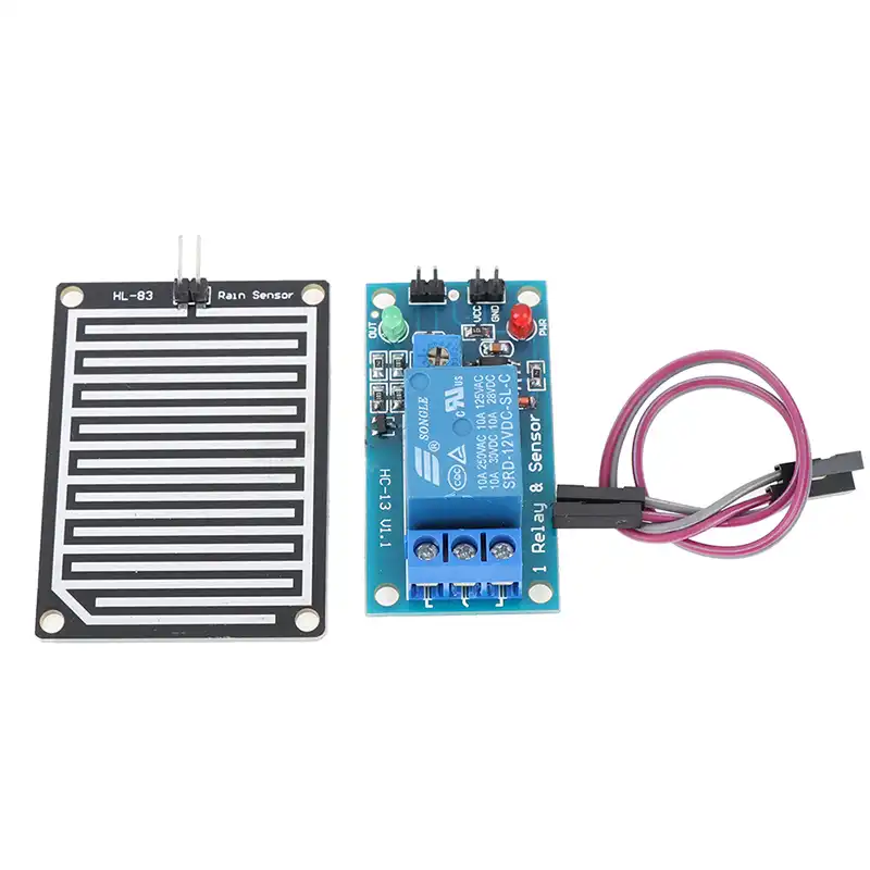 Relé De Control Módulo Para Arduino Robot Kit DC12V Módulo Sensor de lluvia