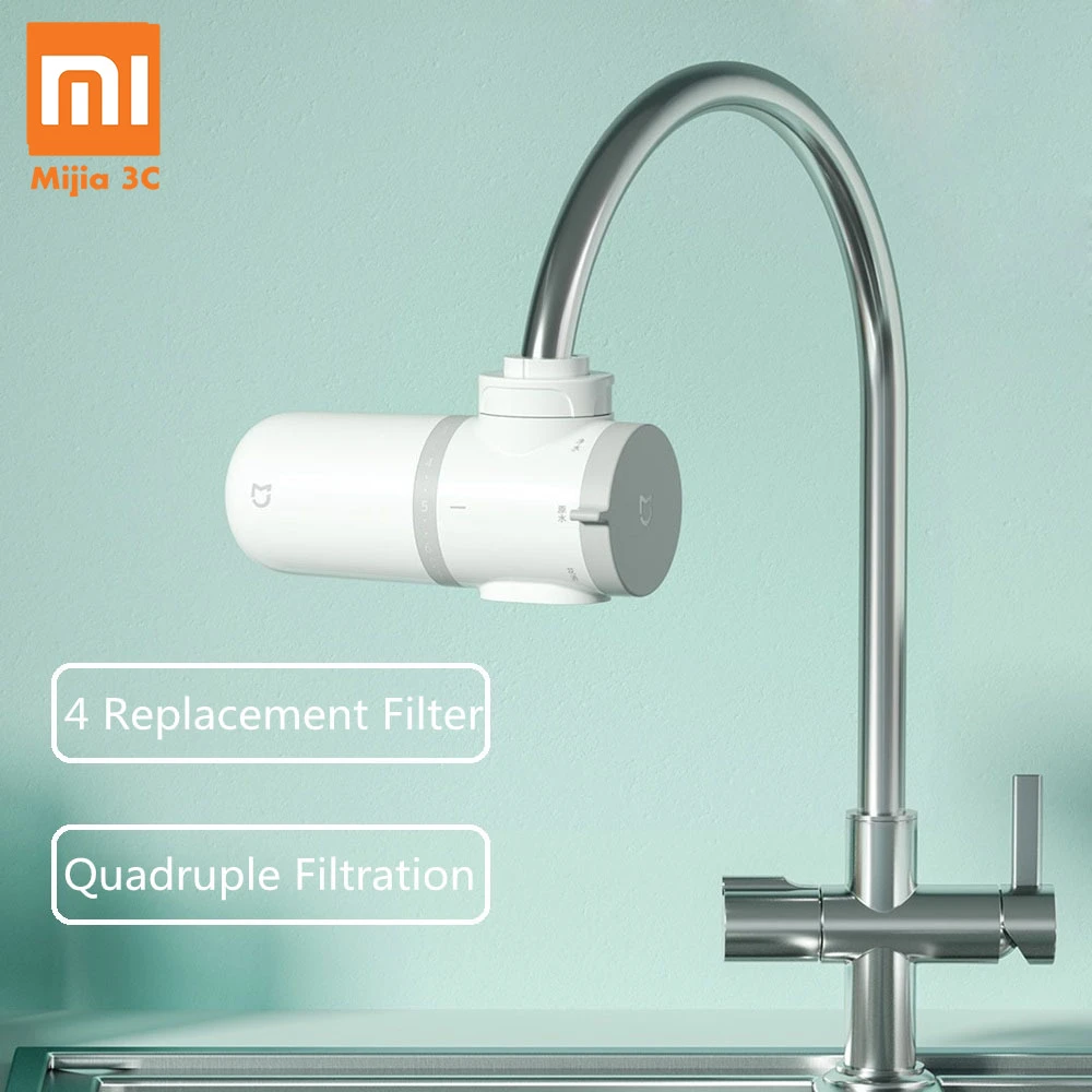 Original Xiaomi Mijia Faucet Water Purifier Filter Kitchen Bathroom Sink Faucet Tap Filtration Water Cleaner Purifier Smart Remote Control Aliexpress