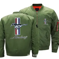 2019 новая осенне-зимняя мужская куртка-бомбер MUSTANG, модная куртка-пилот с воротником-стойкой Air Force, мужская бейсбольная форма, пальто