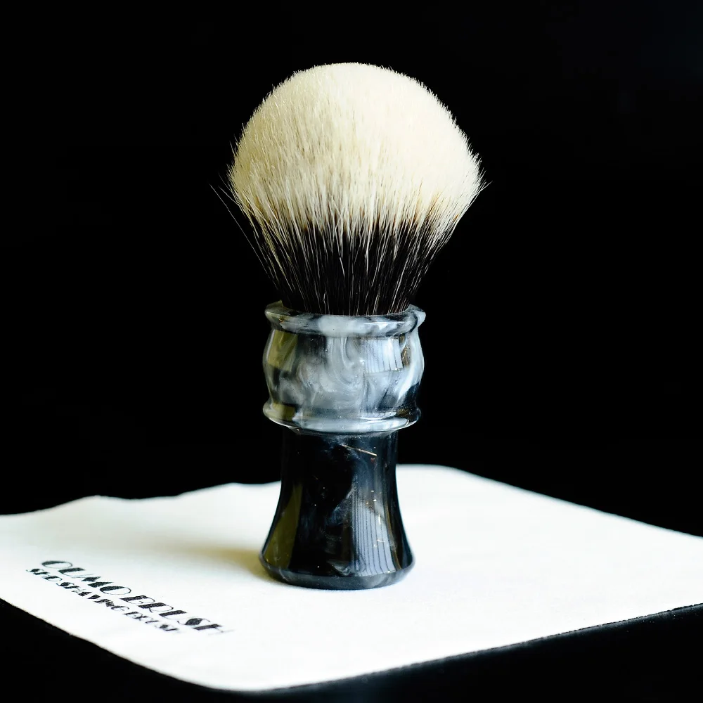 Billige OUMO PINSEL großen griff Kunst rasierpinsel birne SHD Mandschurei dachs knoten gel stadt rasierpinsel knoten