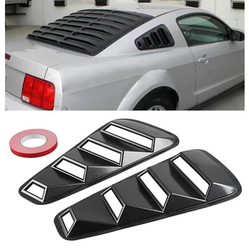 

1/4 Side Window Louvers Cover Vent ABS Plastic Never Rust 2pcs Window Louvers B88