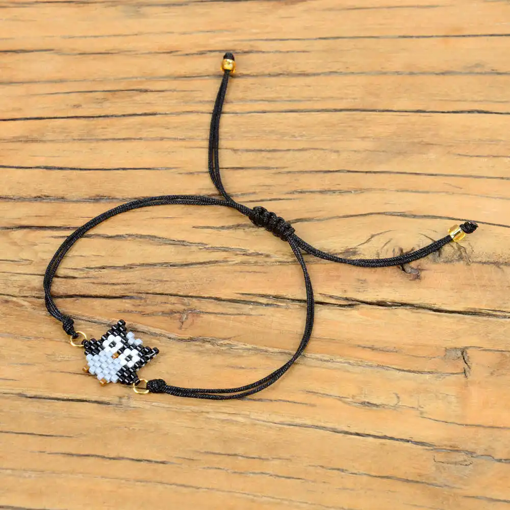 Shinus 10 шт./партия MIYUKI браслеты Сова браслет для женщин животное Pulseras Mujer Moda Лето ребенок девочка ювелирные изделия ручной работы подарок