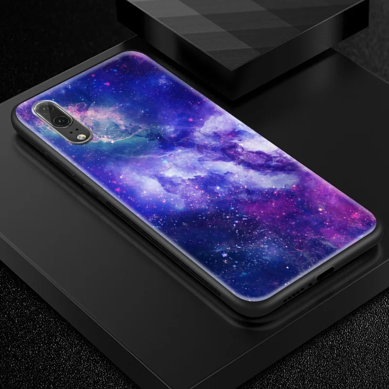 W117 Чехол из закаленного стекла для huawei P20 P30 Lite Plus Honor 6X Nova3i P Smart+ Pro Y6 Y7 Prime Y9 Pro Soft TPU Coques - Цвет: W117