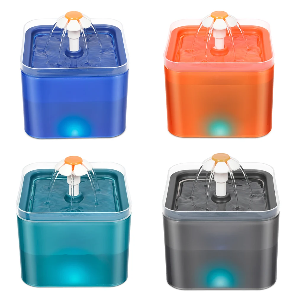 Automatic Cat Fountain Water Drinking Feeder Bowl Pet Dog Cat Water Dispenser Mute Automatic Drinking Fountain Electric USB