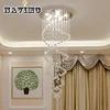 Modern LED Crystal Chandeliers Light Fixture for Staircase Stair Lights Luxury Hotel Villa Vanity Bedroom Hanging Lamp ► Photo 3/6