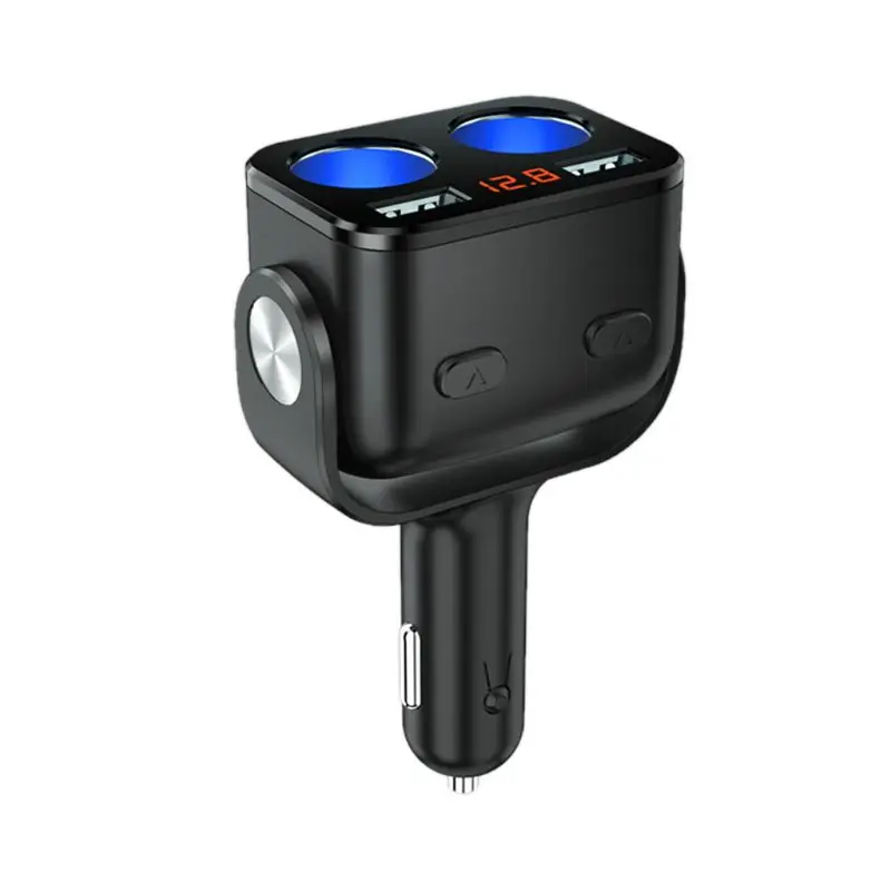 QC3.0 QC3.0 автомобильный зарядный конвертер, двойной USB разветвитель для прикуривателя, адаптер для 12 в 24 в 90 Вт Светодиодный монитор напряжения