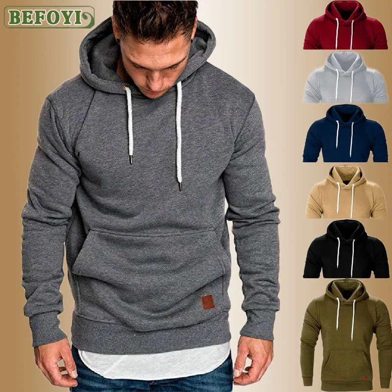 Hot M-5XL Mens Fashion Brand Hoodies Long Sleeve Sweatshirt Autumn Spring Casual Coat Male Solid Tracksuits Pocket Top 2020 New Hot M-5XL Mens Fashion Brand Hoodies Long Sleeve Sweatshirt Autumn Spring Casual Coat Male Solid Tracksuits Pocket Top 2020 New