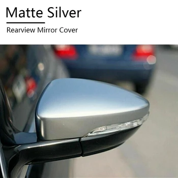 

Matte Silver Car Rearview Mirror Covers Side Wing Mirror Caps for Passat B7 CC Jetta Scirocco Beetle Car Styling