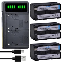 5200mAH USB Output NP-F770 F730 F770 NP-F750 NPF 750 Battery Rechargeable Batteries LED Power Indicator for Sony NP F960 F970