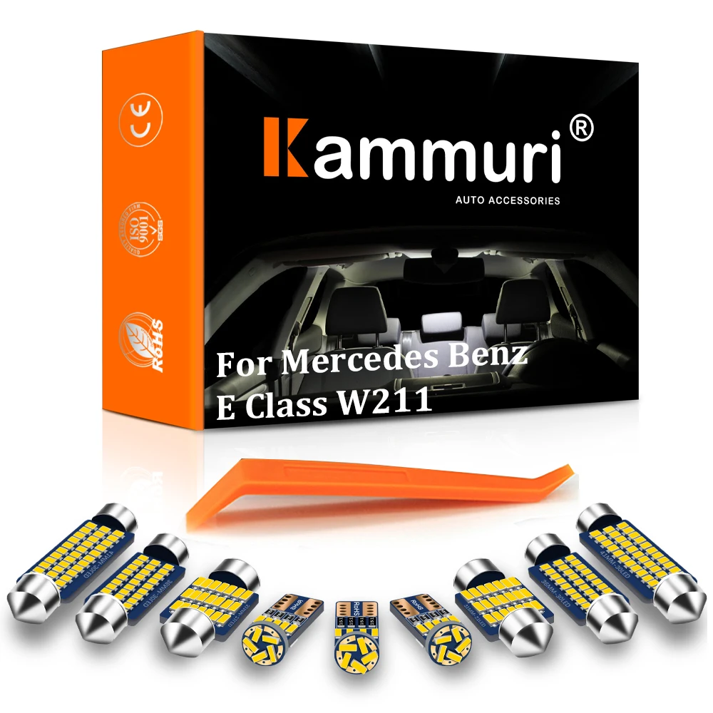 KAMMURI 22 шт. без ошибок Белый светодиодный Автомобильный интерьер светильник набор