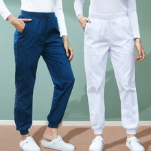 Спортивные штаны для бега, медицинские штаны с эффектом потертости, для женщин и мужчин, рабочие брюки для медсестры, для больниц, для стоматолога, спортивные штаны