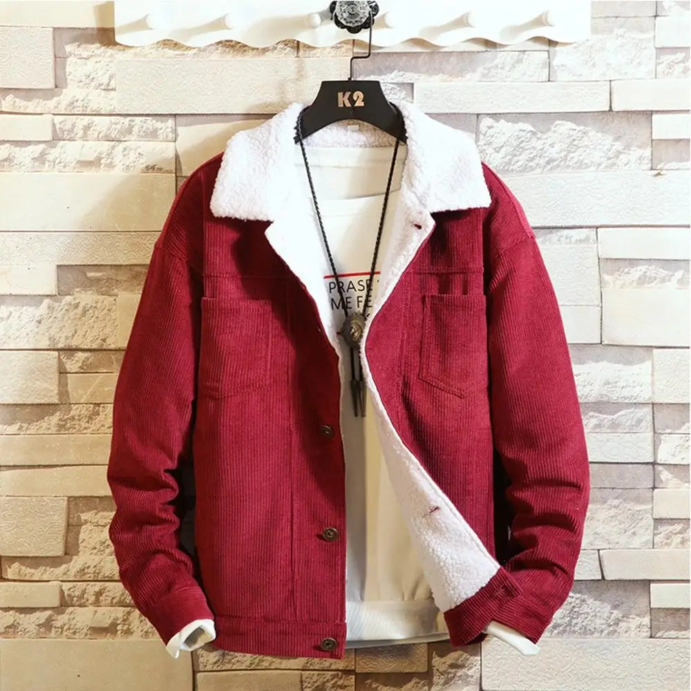 Бренд Премиум Модные мужские зимние Утепленные Пальто/мужские высококачественные вельветовые хлопковые куртки S-3XL