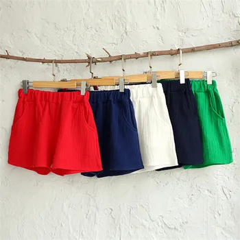 

Women New Summer Casual Cotton linen Short High Waist Shorts Women Workout Shorts