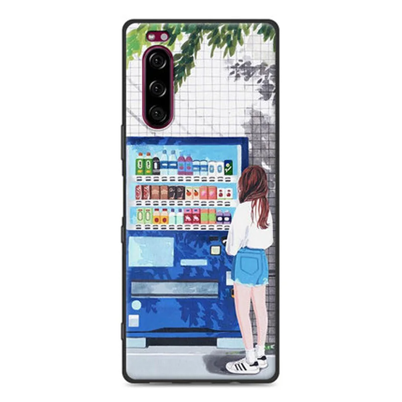 Полный чехол для sony Xperia 5, чехол, роскошный, HD, мультяшный, окрашенный, мягкий, TPU, чехол для sony Xperia5 J9210, чехол для телефона s, для sony 5 - Цвет: A17
