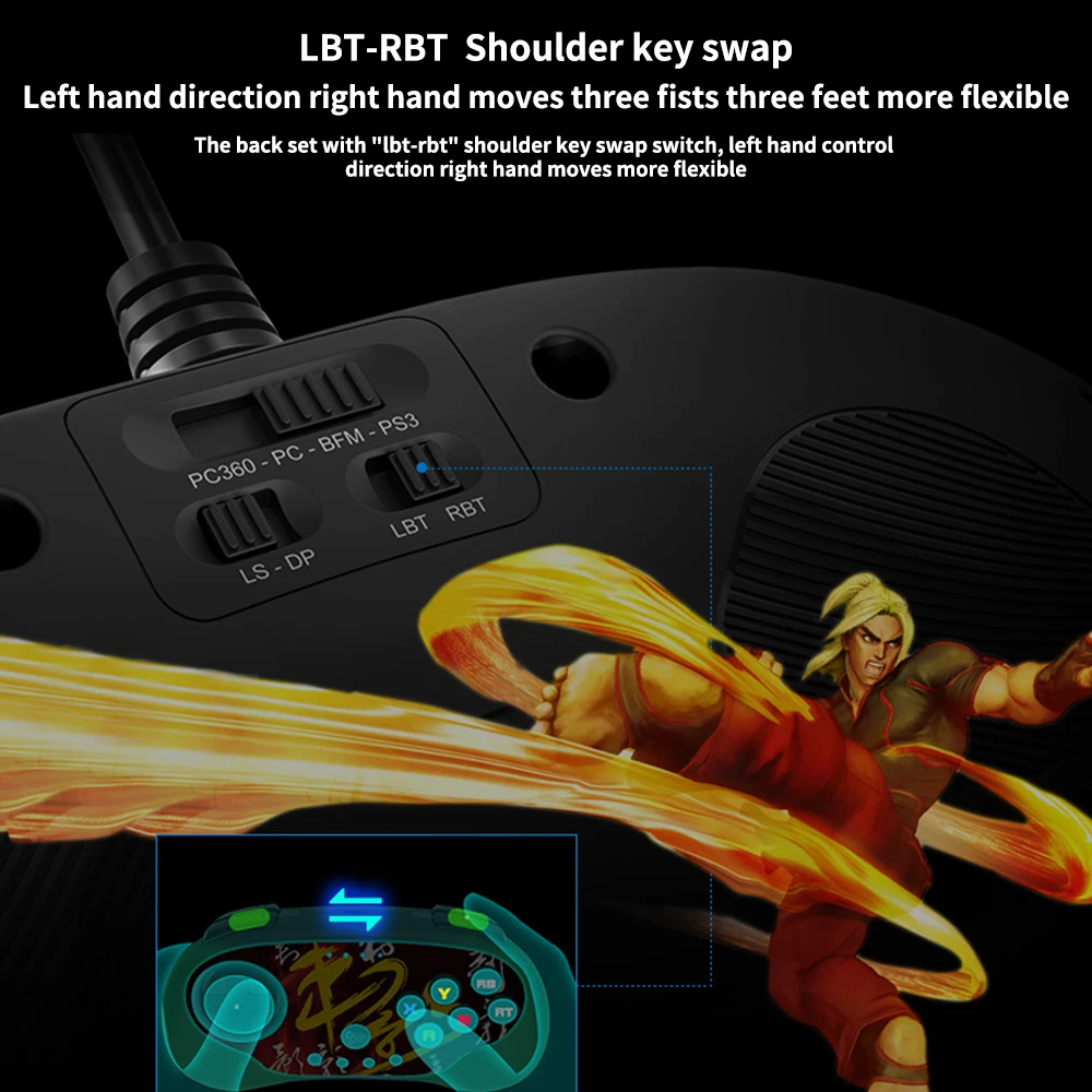 Betop thorn shadow кабель джойстик аркадный Бокс Король 14 игровая ручка ПК компьютер usb уличный хулиган 5 бокс хулиган 97 игра