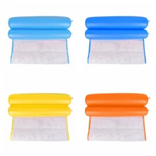 На открытом воздухе плавающая кровать надувной гамак с сеткой Складная двойная спинка откидной диван из ПВХ воздушный матрас для плавания бассейн