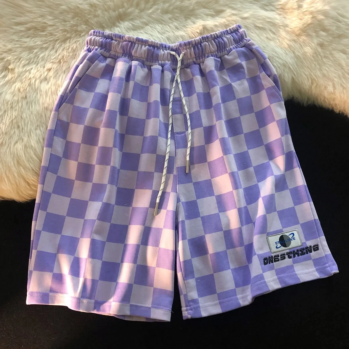 Plaid Summer 2021 High Waist Sports 