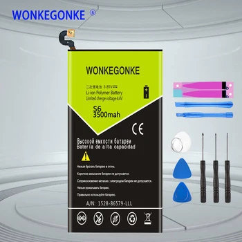 

WONKEGONKE EB-BG920ABE For Samsung Galaxy S6 G920 G920F G920i G9200 G9208 G9209 Batteries Bateria