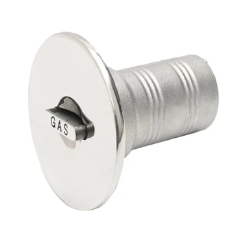

Marine Boat Gas Oil Fuel Deck Filler Keyless Lift Cap Stainless Steel - 50mm