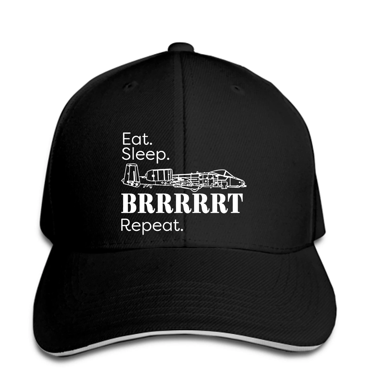 Eat Sleep BRRRT Repeat A 10 Warthog бейсболка