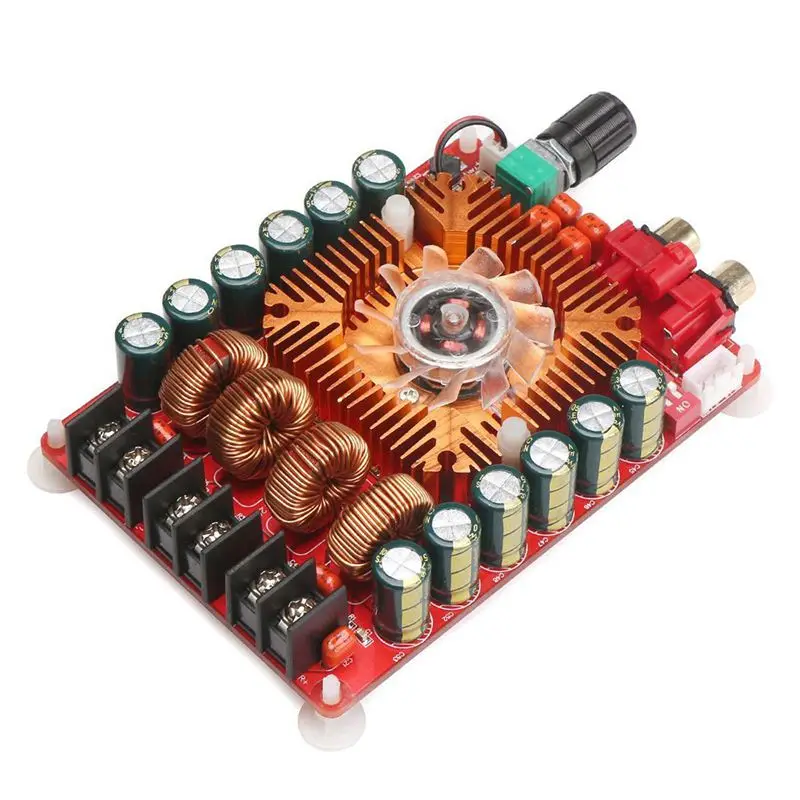 TDA7498E 2X160W Dual Channel Audio Amplifier Board, Support BTL Mode 1X220W Single Channel, DC 24V Digital Stereo Power Amp Modu