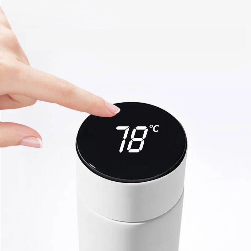 

2020 Intelligent Smart Thermos Bottle of Stainless Steel Water Bottle Vacuum Flask Double Wall Insulated Bottles Cup Tea Infuser