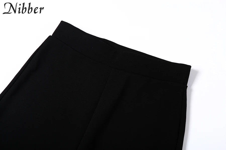 Nibber autumn Elegant pure camisole women pants 2two pieces sets hot office lady street casual tank tops pants suits mujer