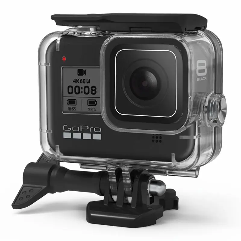 60 м водонепроницаемый защитный чехол Дайвинг Корпус Крышка для GoPro Hero 8 камера комплект 24BB