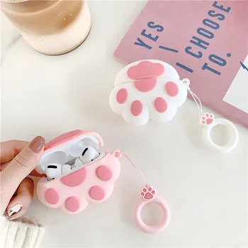 

Cute Cat Paw Case for Apple Airpods Pro Cover Bluetooth Earphone Case for Airpod Cover for Air pods Pro Charging Box Silicone