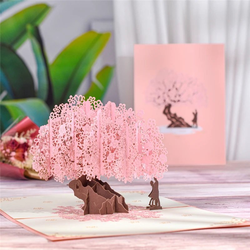 Greeting Cards Pop Up Anniversary Card 3D Handmade Birthday Valentines Day for Couples Wife Women Husband greeting cards
