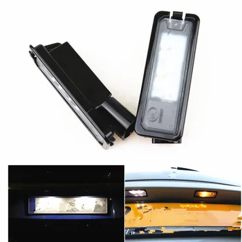 

2Pcs Car LED License Plate Light Led Registration Plate Holder lamps For Golf 7 MK7 Passat B8 EOS Amarok Beetle Polo 6R Scirocco