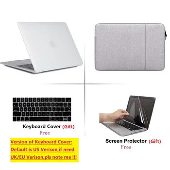 

2020 New Laptop Hard Shell Case Bag Keyboard Cover Screen Protector For Macbook Pro Retina Touch Bar Air 11 12 13 15 16 lnch
