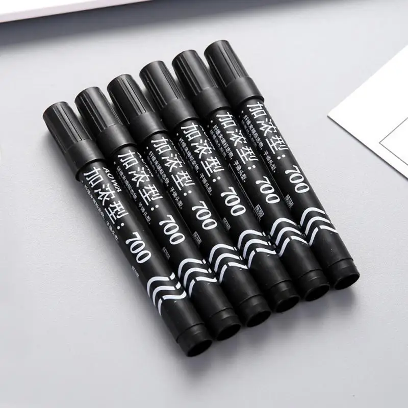 Marcador permanente de pintura impermeable para neumáticos de coche, rodadura de neumáticos, rotuladores de dibujo de Manga de Metal de goma, suministros de arte