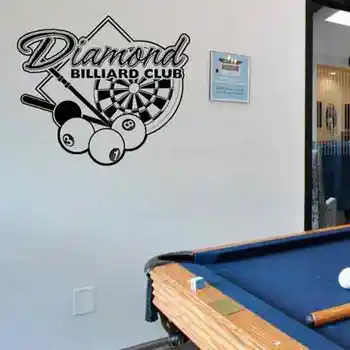 

Billiards Sticker Snooker Decal Posters Vinyl Wall Decals Parede Decor Mural Billiards Sticker Decal