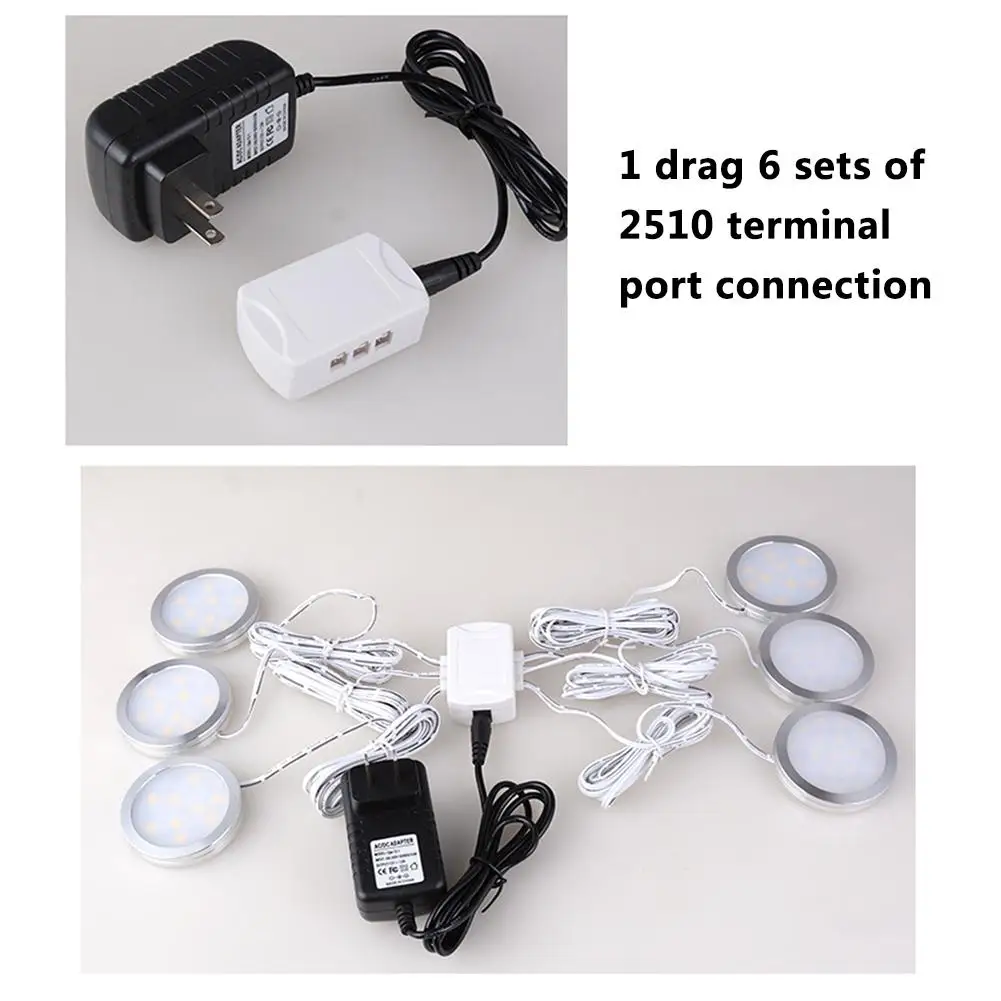 Light with HUB Adapter12V Low Voltage Ultra-Thin Concealed Mini LED Downlight LED Display Cabinet Light Kitchen Cabinet Li