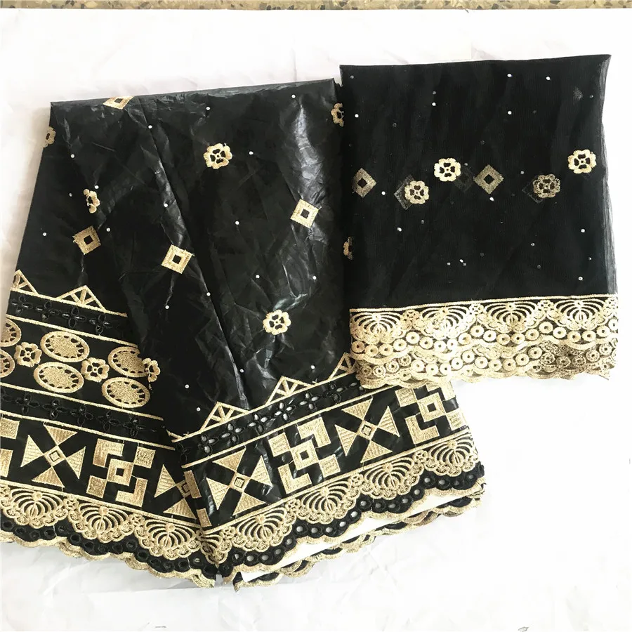 Новейший Базен Riche Getzner nouveau африканская кружевная ткань новейшая морская парчовая ткань высокого качества для бассейна Riche Getzner 7 ярдов