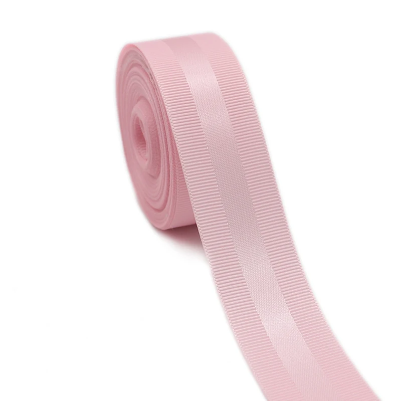 Satin Ribbons Grosgrain Ribbon Ribbon Decoration 25MM/38MM 5 Yards Edge For Crafts DIY Hair Bows Gift Packaging Wedding Party