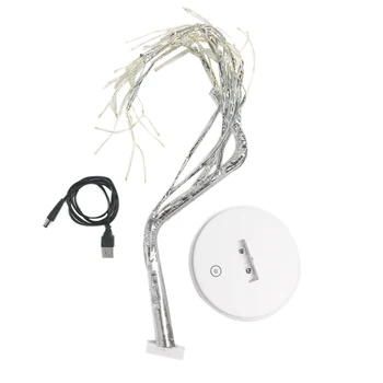 

LED USB Tree Light Copper Wire Table Lamps Night Light for Home Indoor Bedroom Wedding Party Bar Christmas Decoration