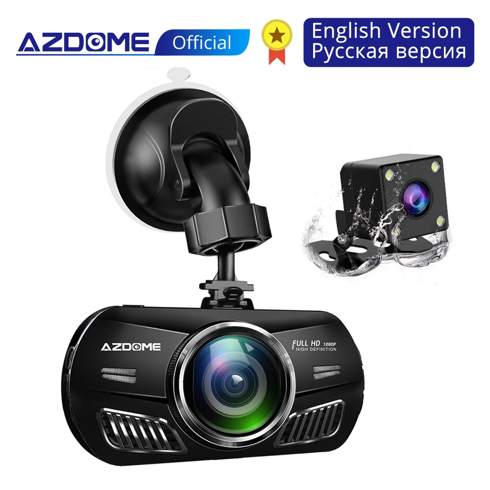 AZDOME M11 IPS экран мини видеорегистратор Full HD1080P Автомобильный ночное видение